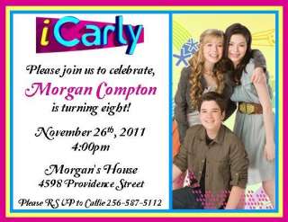 iCarly Birthday Invitations ~ Style #2  