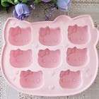 8tray Hello Kitty Ice Jelly cube trays Mold Silicon