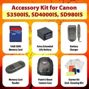  Point n Shoot Accessory KIT for Canon PowerShot SD3500IS 