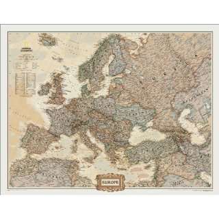   Geographic 310x3 Executive Europe Continent Map