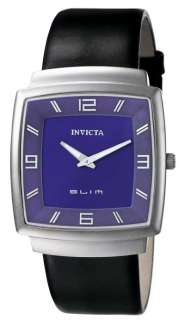 Invicta 5136 Watch Mens Sleek Thin New Black Leather 843836051361 