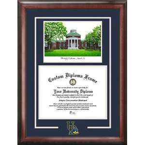  Delaware Blue Hens Spirit Diploma Frame with Campus Image 