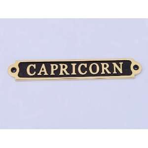  Solid Brass Capricorn Sign 6   Nautical Wall Signs 