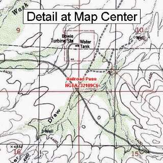 USGS Topographic Quadrangle Map   Railroad Pass, Arizona (Folded 
