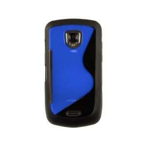  Wavy Mix Plastic and TPU Phone Protector Cover Case Blue 