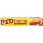 Glad CLO 00020   Plastic Cling Wrap, 12 x 200 ft, Clear