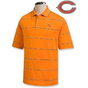 Cutter & Buck Chicago Bears Mens Precedent Stripe Polo Extra Large 