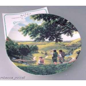   Of The Rings Danbury Mint Plate Green Hill Country