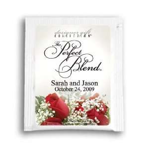   Perfect Blend   Red Roses Wedding Tea Favors