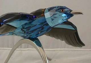 Swarovski Roller Blue Turquoise Bird Figurine #957568 NIB/COA  