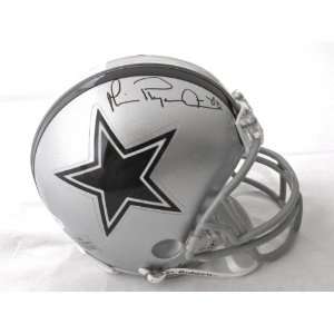 Michael Irvin Autographed Mini Helmet   JSA   Autographed NFL Mini 