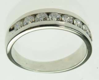 MAN MENS SOLID PLATINUM WEDDING DIAMOND ANNIVERSARY BAND ESTATE RING 
