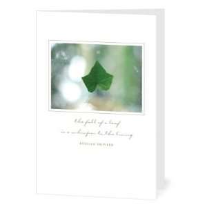  Sympathy Greeting Cards   Single Leaf By Hello Little One 