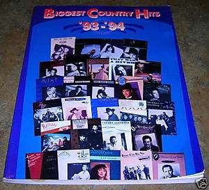 1993 1994 Biggest COUNTRY HITS PVG songbook sheet music  