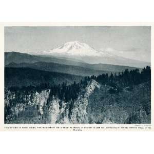  1912 Print Mount Adams Mount St Helens Cascades Forest 