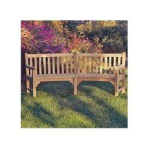  Capitol Curved Wooden Bench: Patio, Lawn & Garden