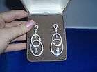 Nolan Miller Impeccable Pave Two Ring Earrings