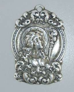 Sterling Silver ST Saint CECILIA Charm 925 MUSIC Lyre  