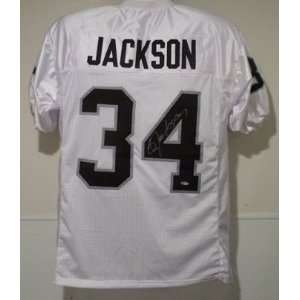  Bo Jackson Autographed/Hand Signed Oakland Raiders White 