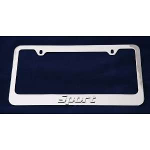  Sport 3D Stainless Steel License Plate Frame Automotive