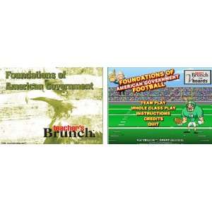  American Government PowerPoint & Football Game Set Office 