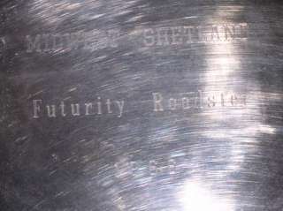   Pierced 12.5 Silverplate Award Tray   Midwest Shetland 1966  