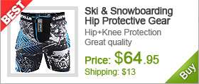 Ski Snowboarding Protective Gear + knee protection(RED)  