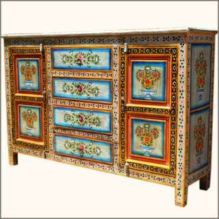   Painted Buffet Sideboard Cabinet Credenza Dining Room Furniture  