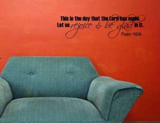   DAY THE LORD HAS Vinyl wall lettering sayings words decals art  