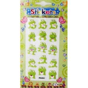  Cute Furry Animal Stickers   Frogs (2 Sheets)   #08104 