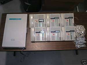 Nortel 4 6 lines used business 6 Telephone phone system  
