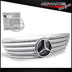 99 00 01 02 MERCEDES BENZ W220 S430/S500/S55 AMG GRILLE+AUTHENTIC STAR 