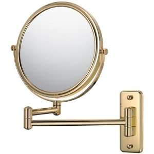  Gold Finish Swing Arm Vanity Mirror