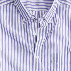Secret Wash lightweight short sleeve shirt in sea stripe $64.50