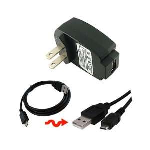   Charger 1000maH+Black Micro USB Data Cable Straight for Apple Ipod