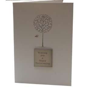  East of India Tree Design Christening Card