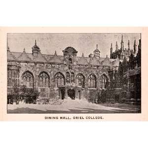Print Dining Hall Oriel College Oxford University Constituent English 
