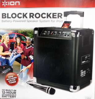 NEW BIG Portable Ipod Dock SPEAKER AMPLIFIER with AM FM  