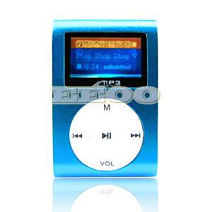USB Flash Disk 4GB Mini Clip Gift  Music Player LCD Screen Display 