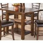   Height Ext Dining Table in DarkBrown by Famous Brand Furniture