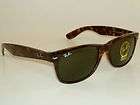 New RAY BAN Sunglasses Brown WAYFARER RB 2132 902L G 15 Glass Lens 