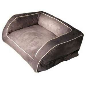   Contemporary Pet Sofa, Large, Dark Chocolate/Buckskin