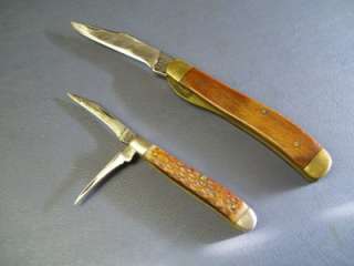 Vintage Ka Bar 1002 & 1019 Pocket Knives  