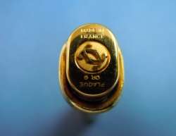   les Must de Gold Ballpoint Pen VENDOME Vintage EXLNT 18K Trinity Ring