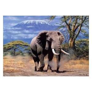  Amboseli Elephant 1000 Piece Mini Puzzle Toys & Games