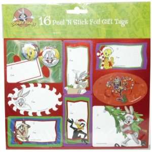   Tunes Christmas Peel N Stick Foil Gift Tags: Health & Personal Care