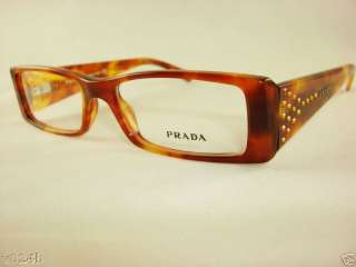 PRADA VPR 14i Eyeglass Havana White PR14i 4BW 1O1 52MM  
