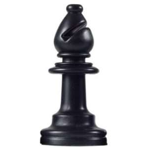   Triple Weight Replacement Black Chess Piece   Bishop Toys & Games