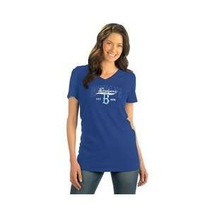  Los Angeles Dodgers Womens Cooperstown Triblend V Neck T 