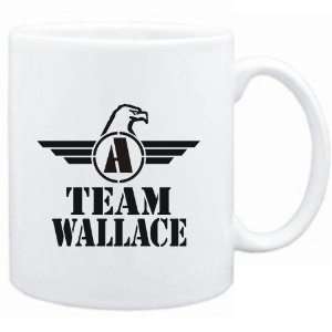 Mug White  Team Wallace   Falcon Initial  Last Names  